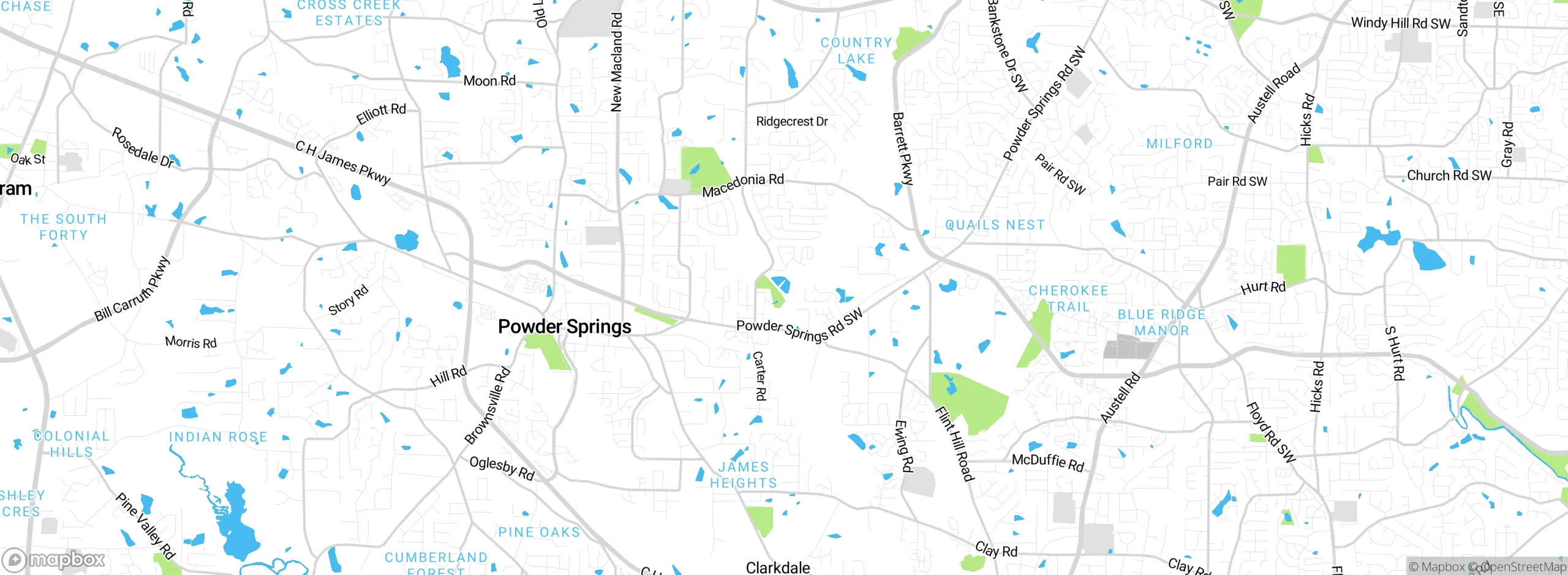 Map showing approximate location