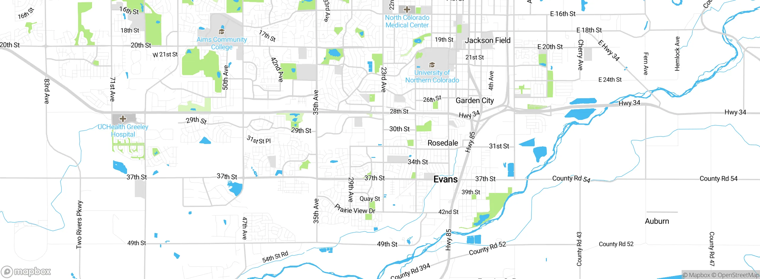 Map showing approximate location