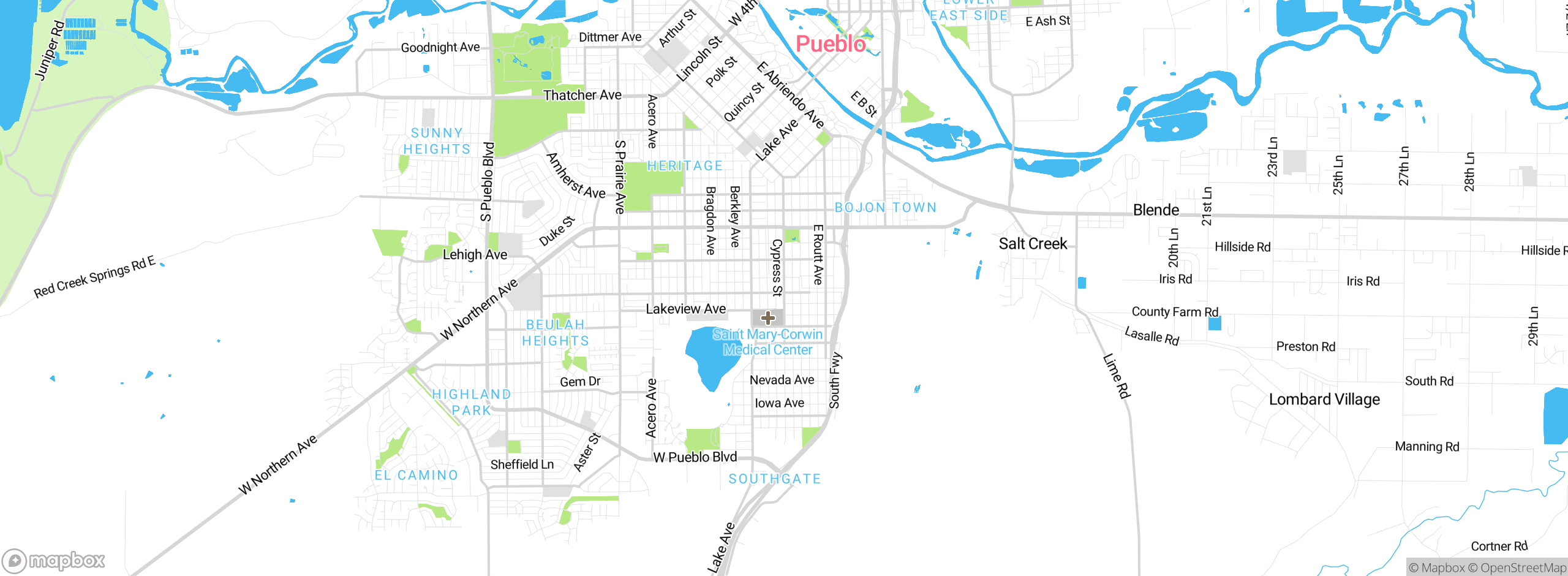 Map showing approximate location