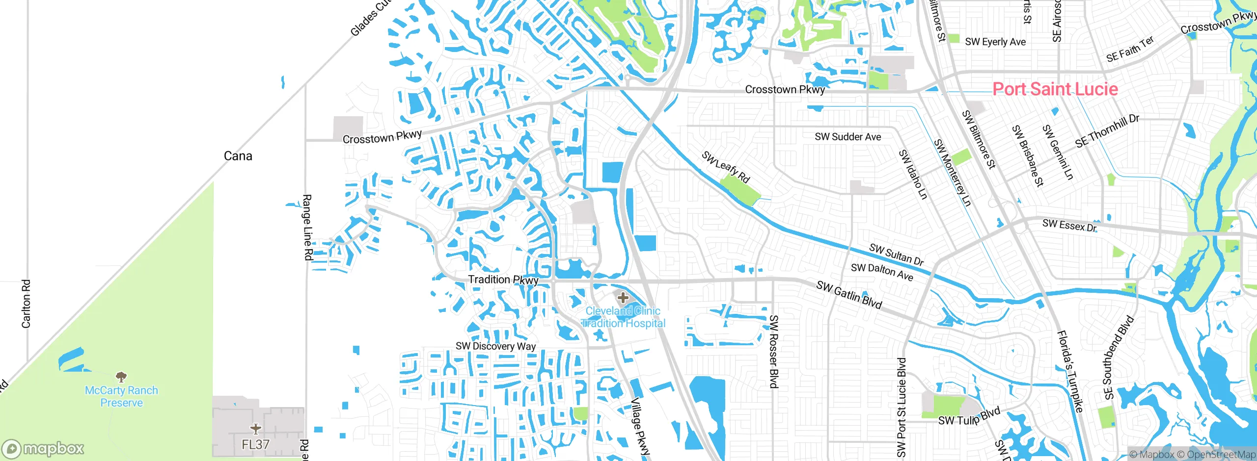 Map showing approximate location