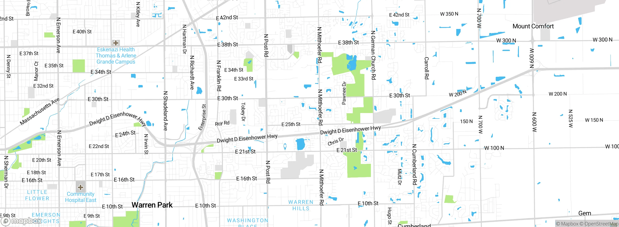 Map showing approximate location