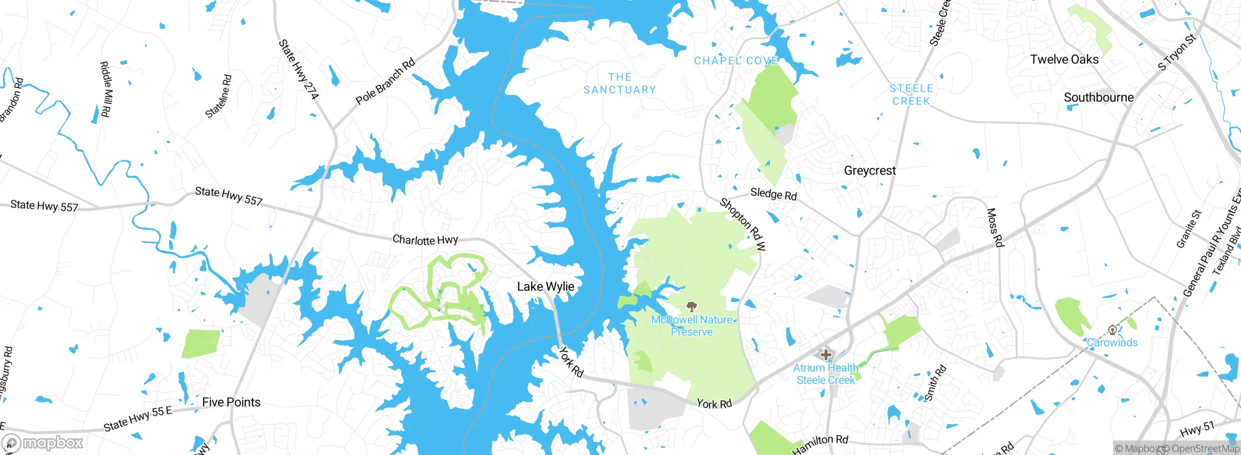 Map showing approximate location