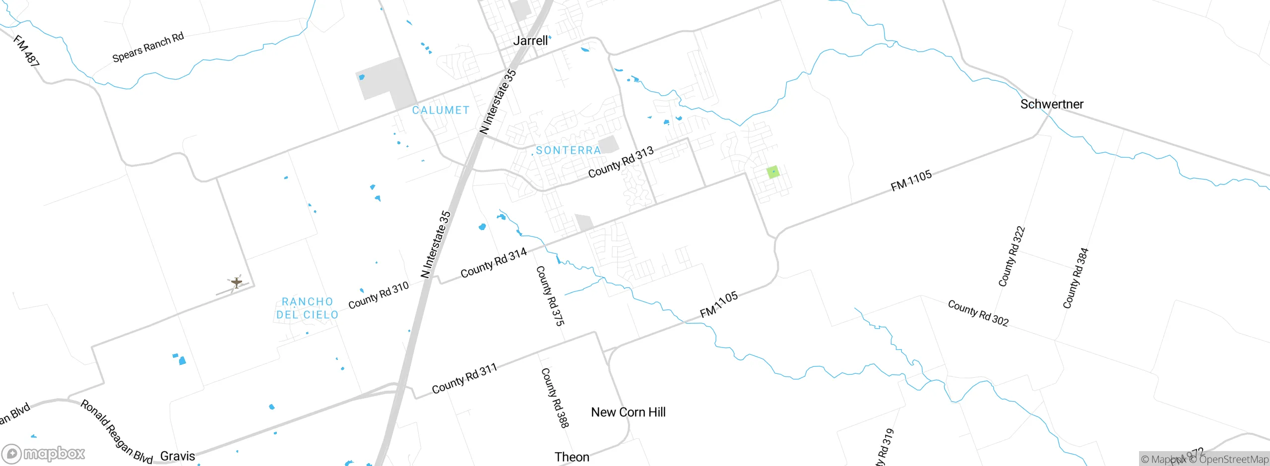 Map showing approximate location