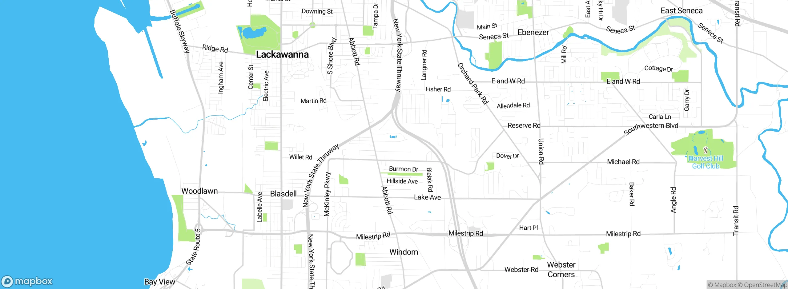 Map showing approximate location
