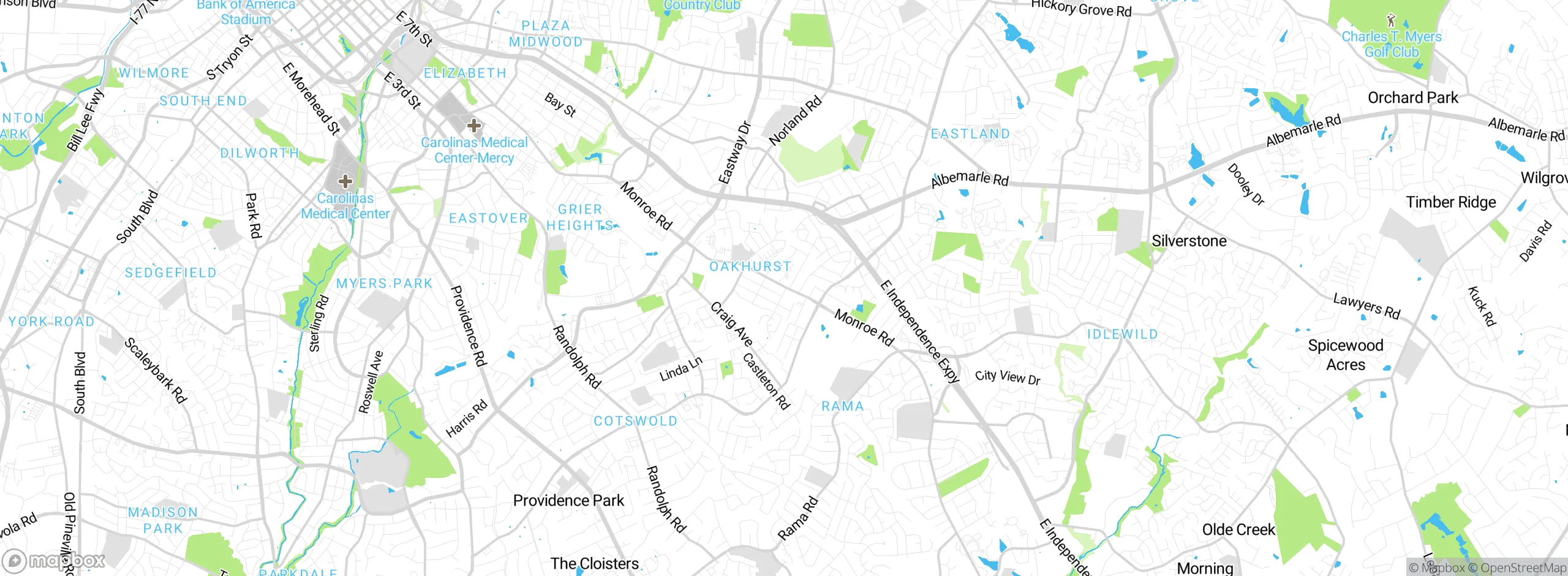Map showing approximate location