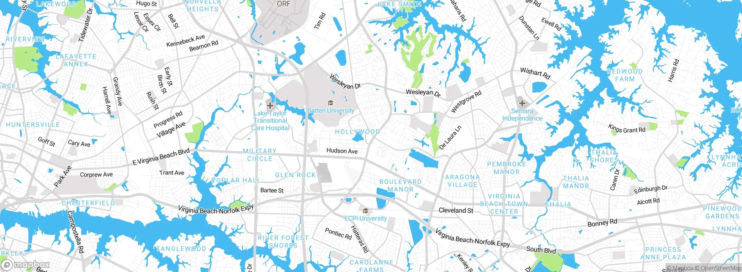 Map showing approximate location