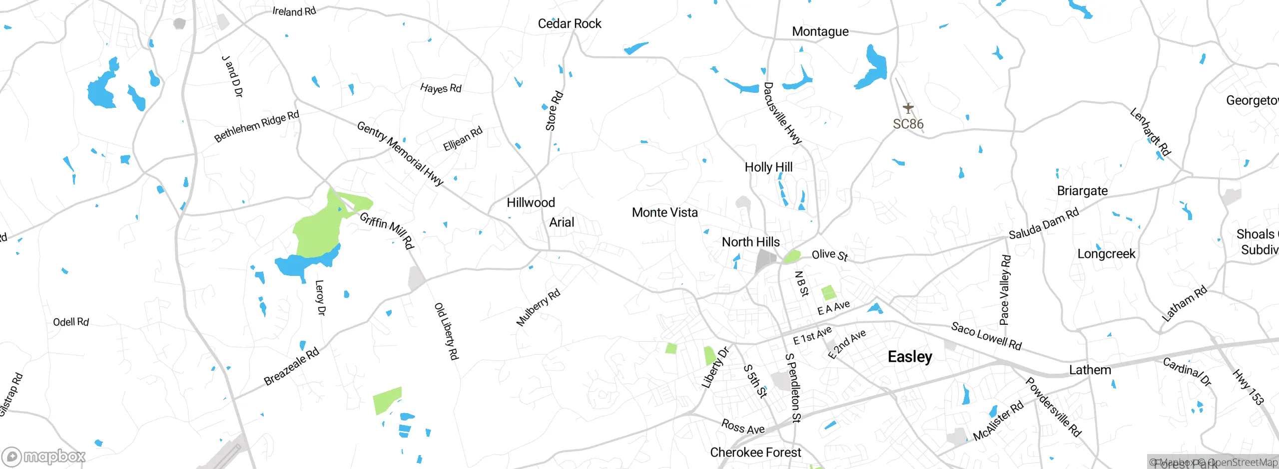 Map showing approximate location