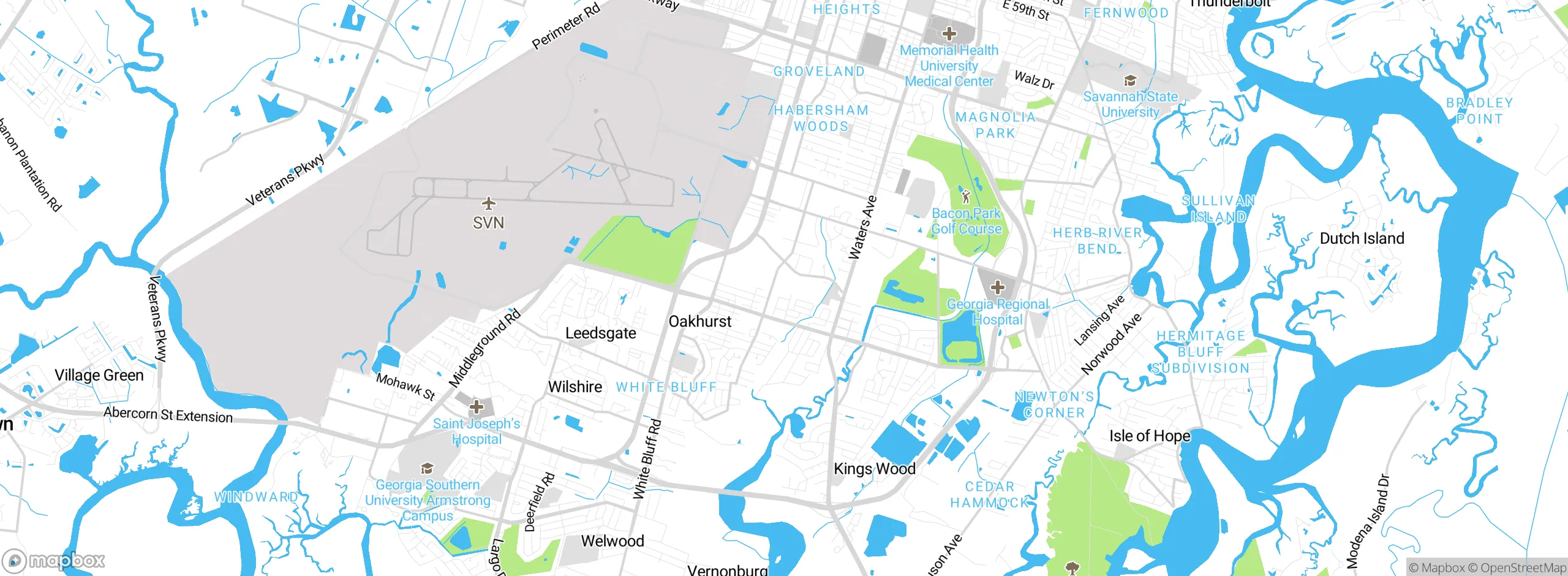 Map showing approximate location