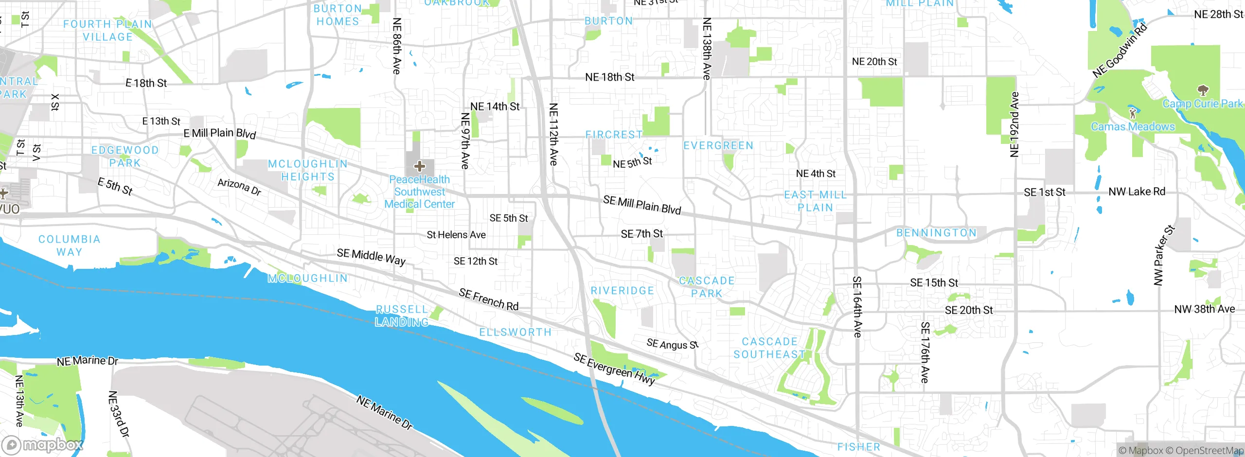 Map showing approximate location