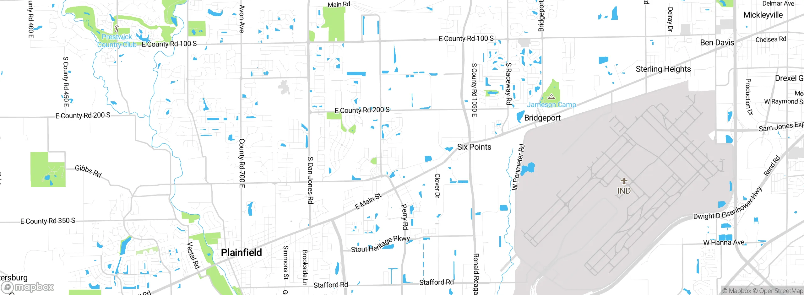 Map showing approximate location