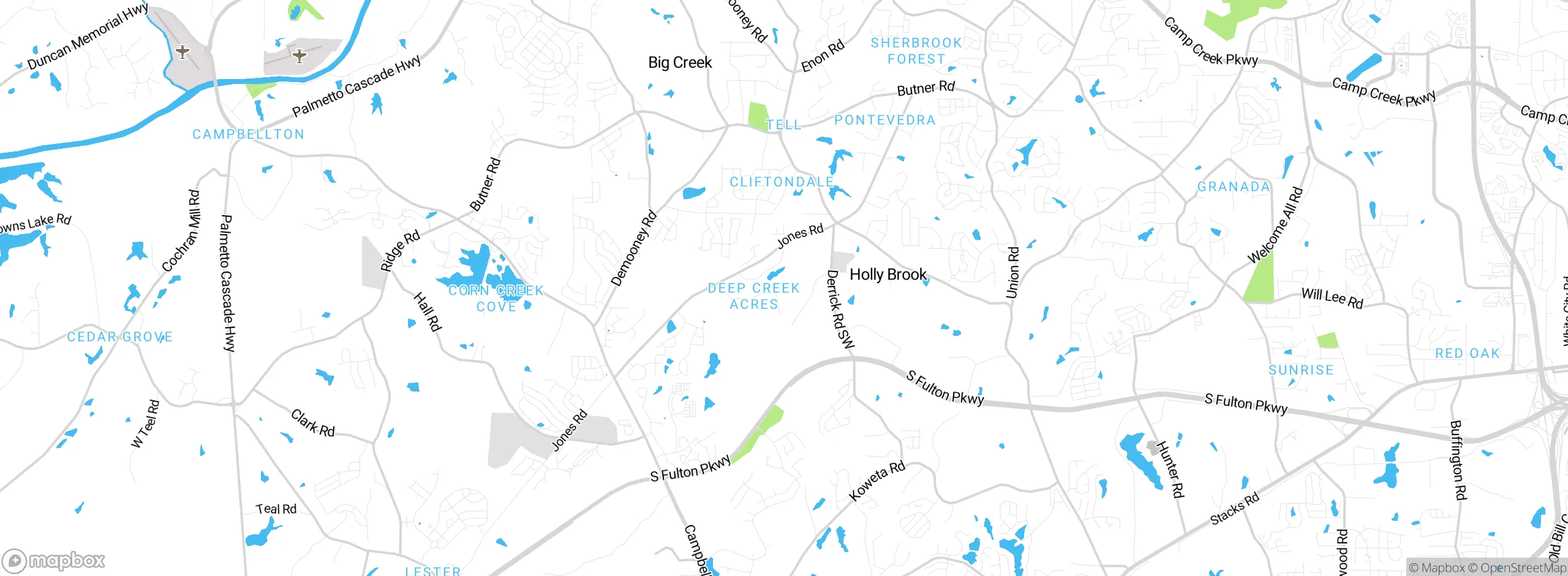 Map showing approximate location