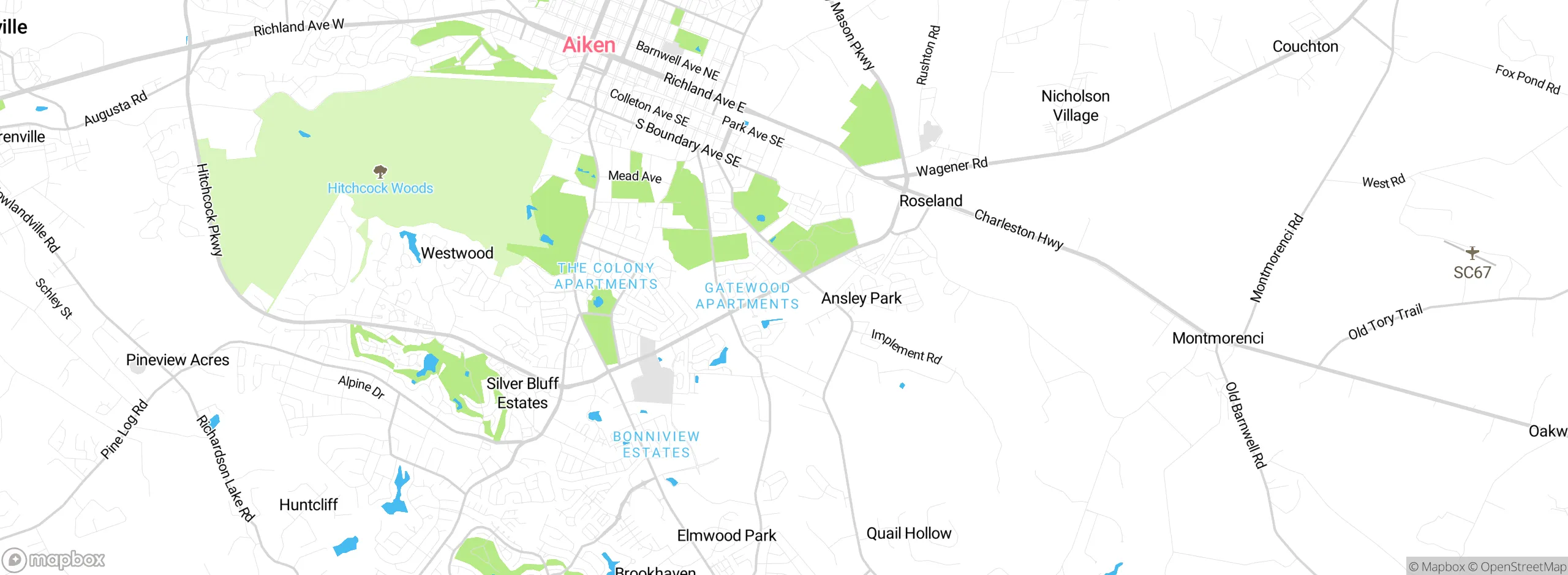 Map showing approximate location