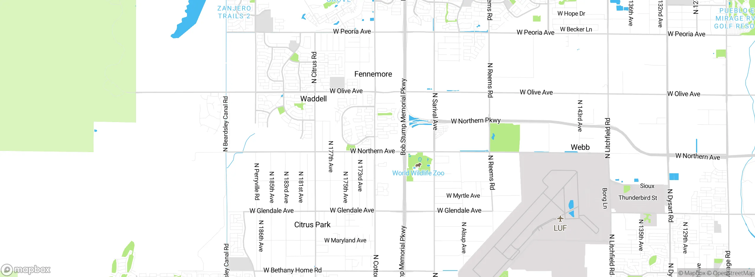 Map showing approximate location
