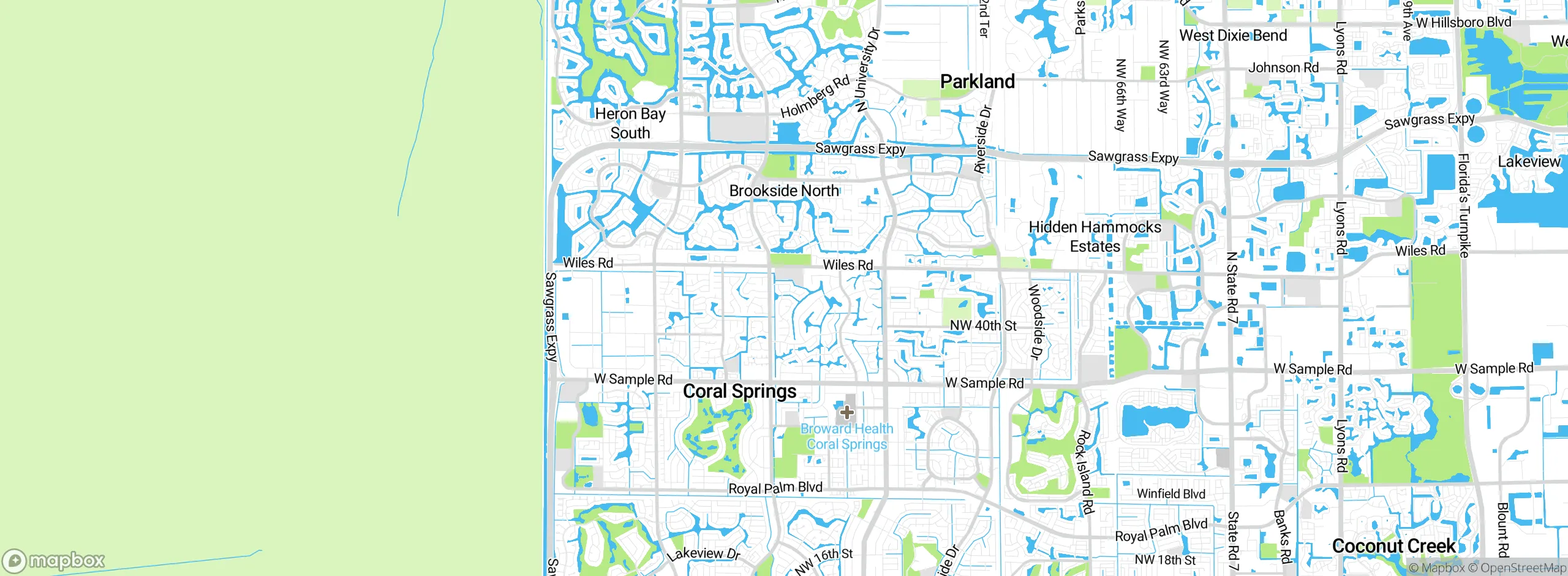 Map showing approximate location