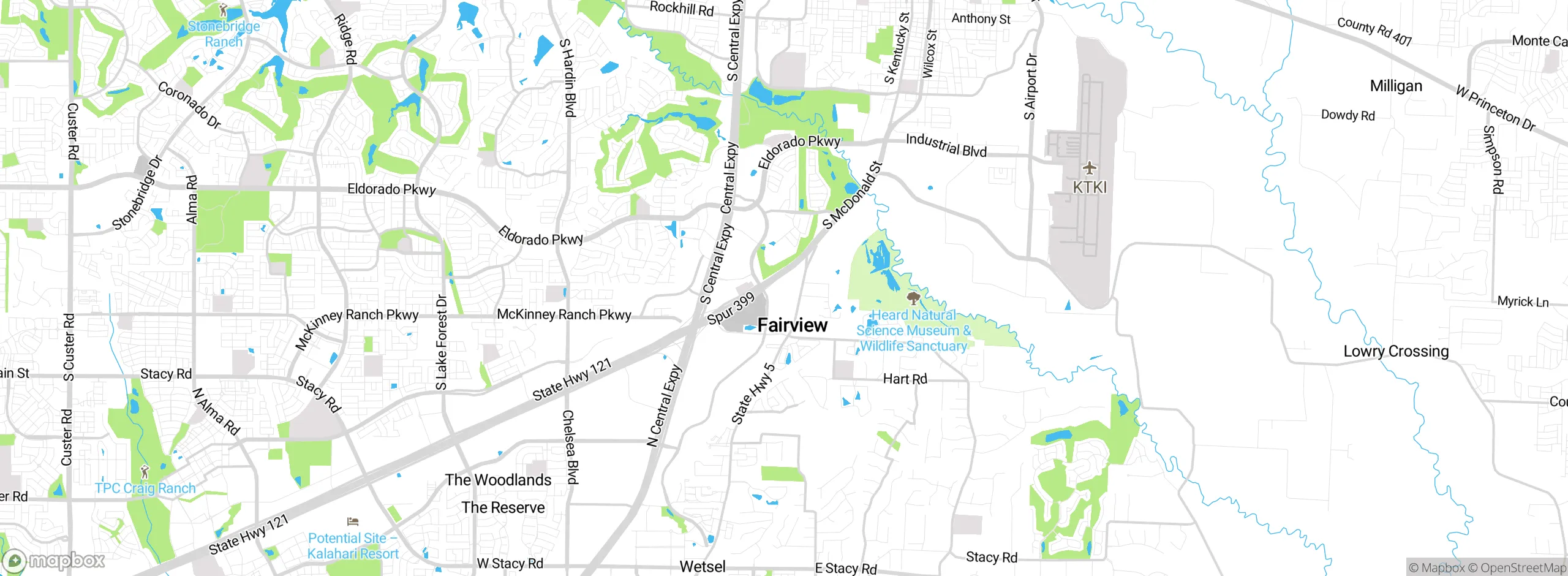 Map showing approximate location