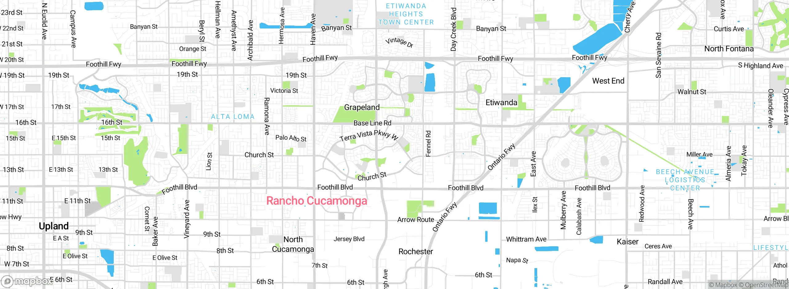 Map showing approximate location