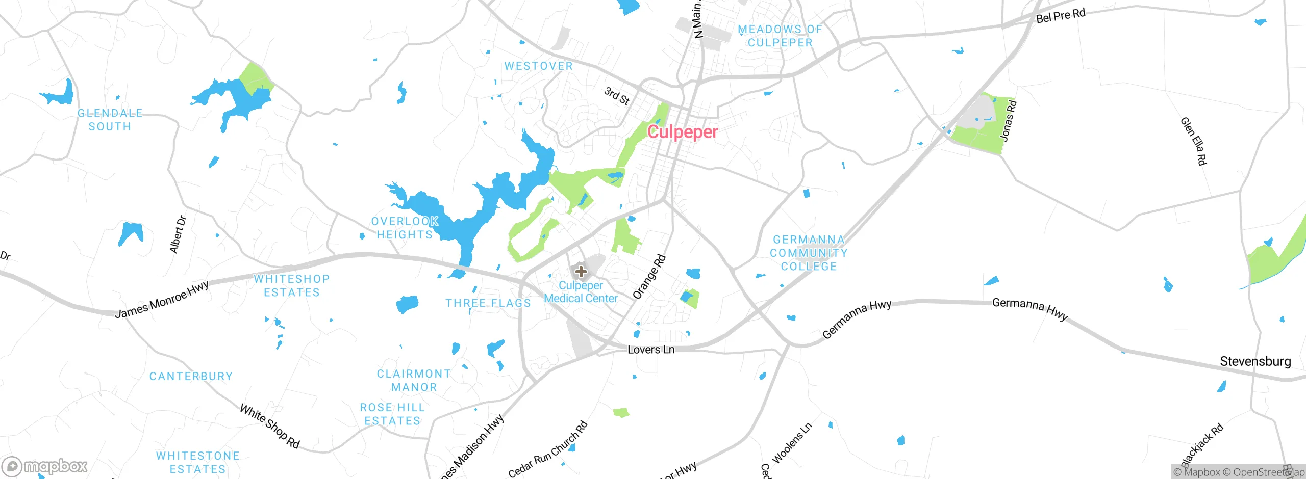 Map showing approximate location