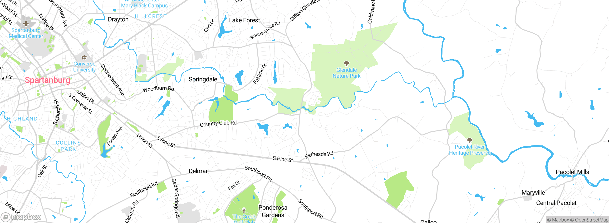 Map showing approximate location