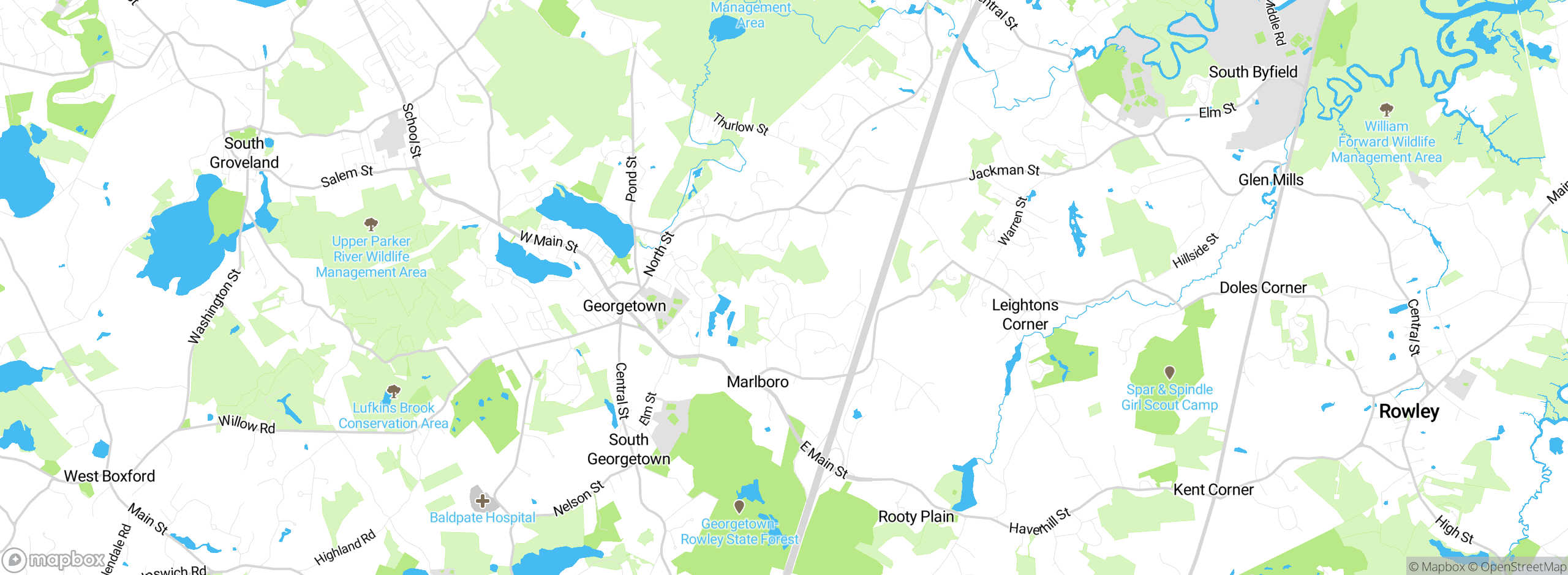 Map showing approximate location