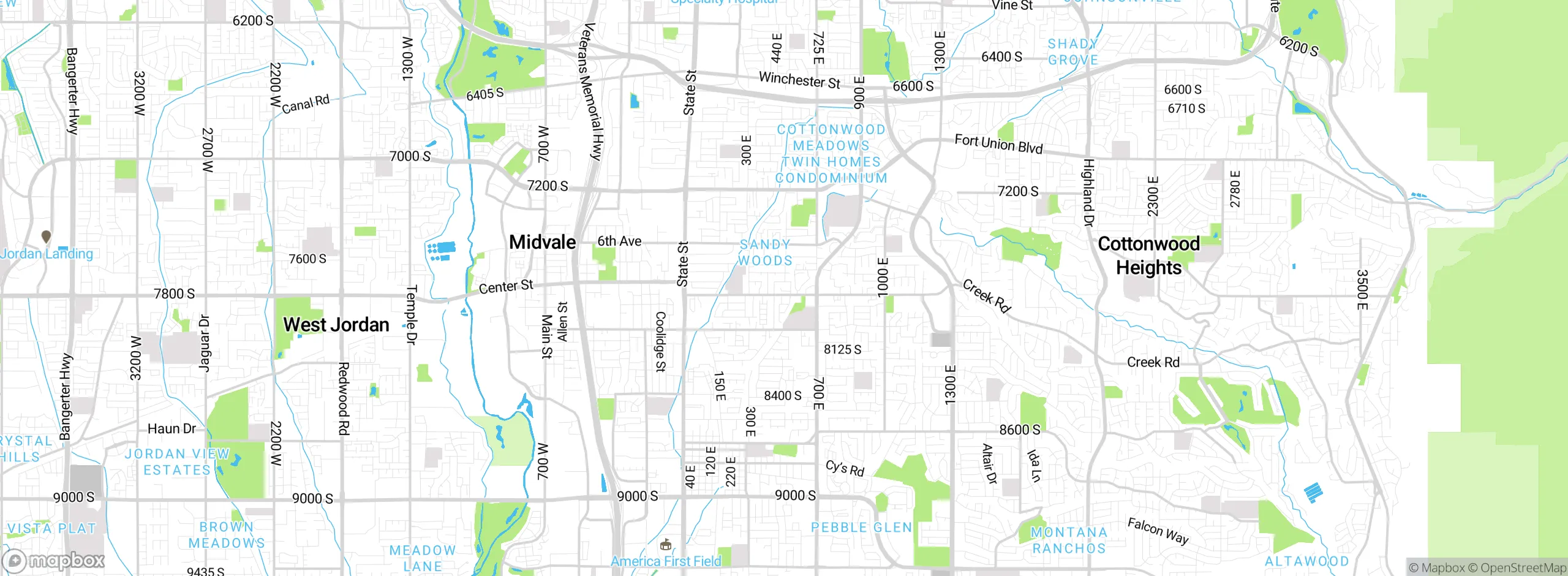 Map showing approximate location