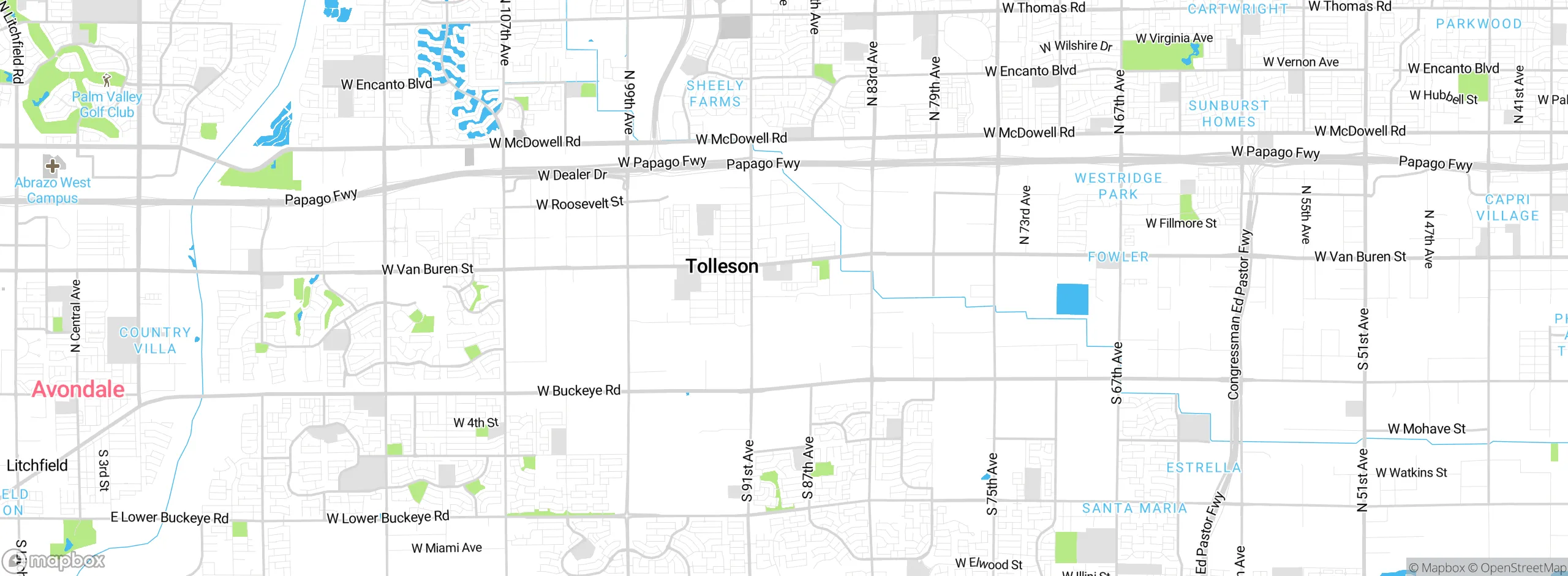 Map showing approximate location