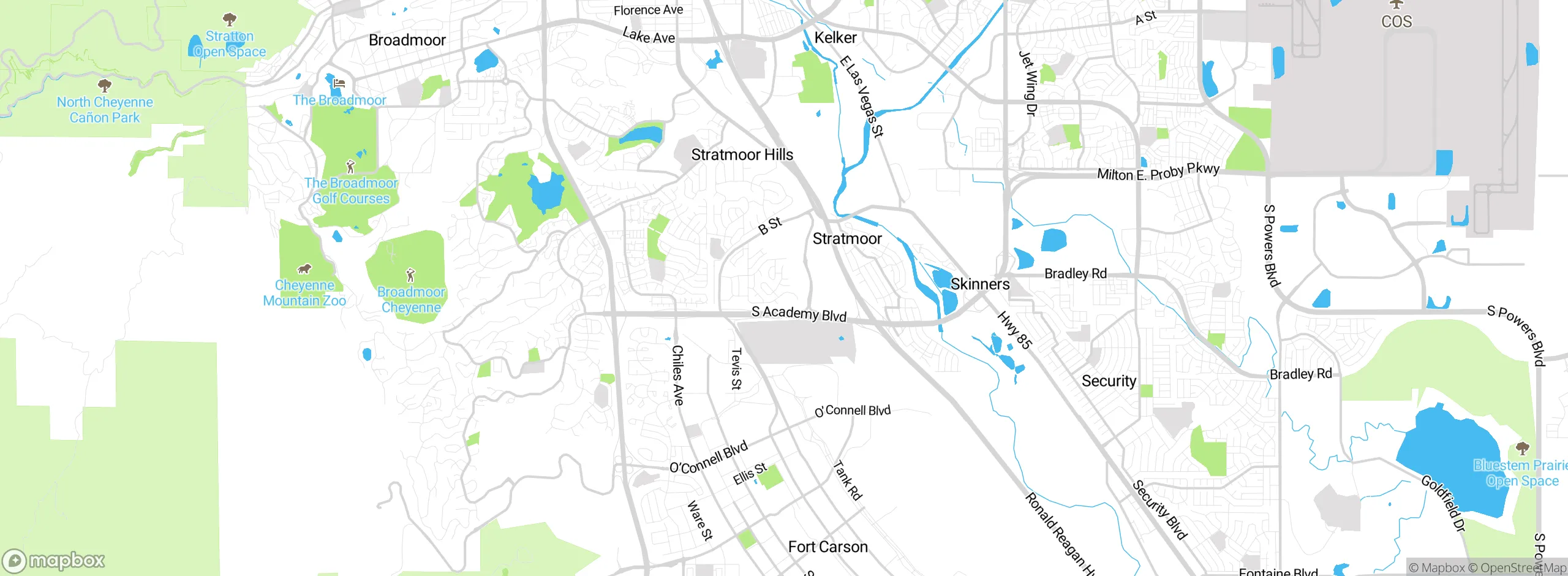 Map showing approximate location