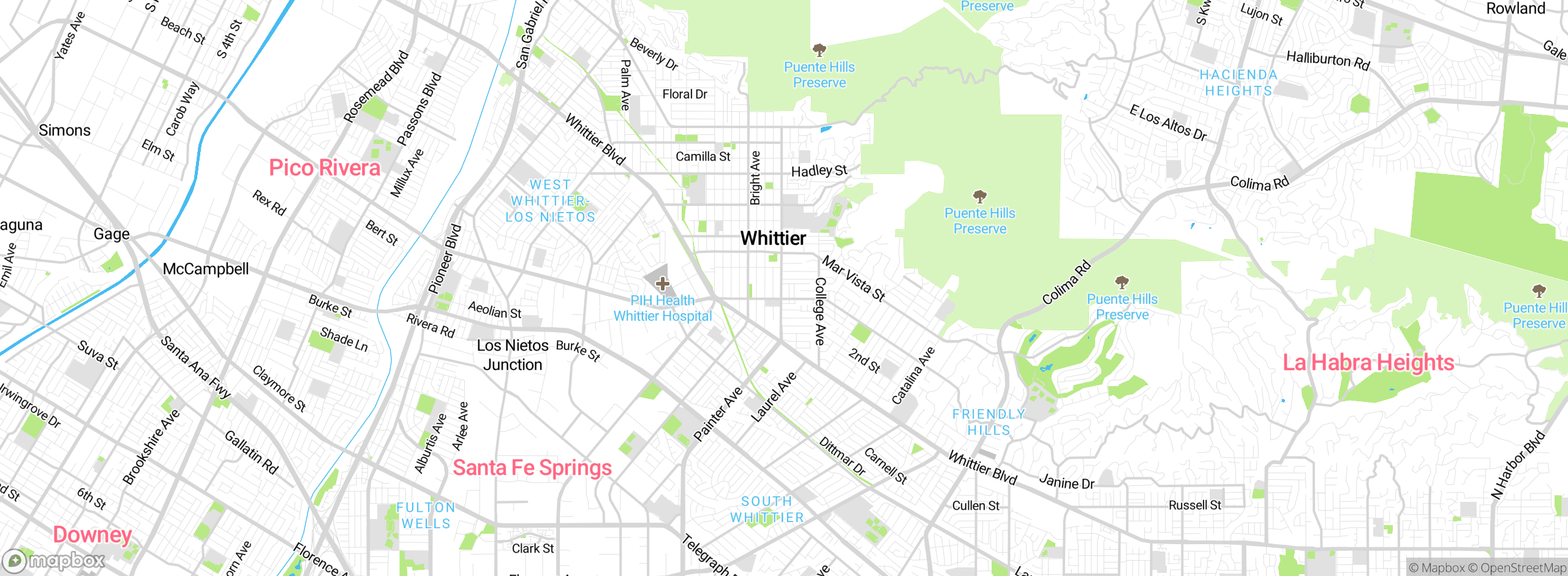 Map showing approximate location