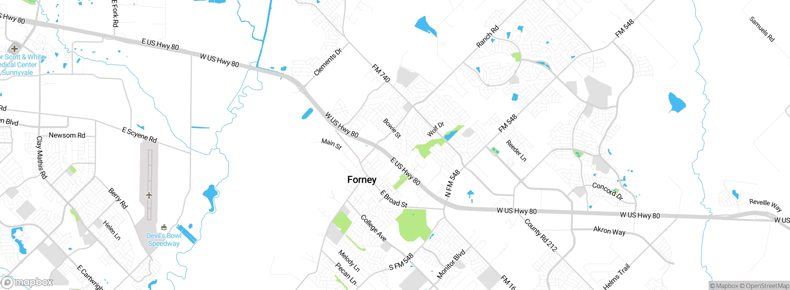 Map showing approximate location