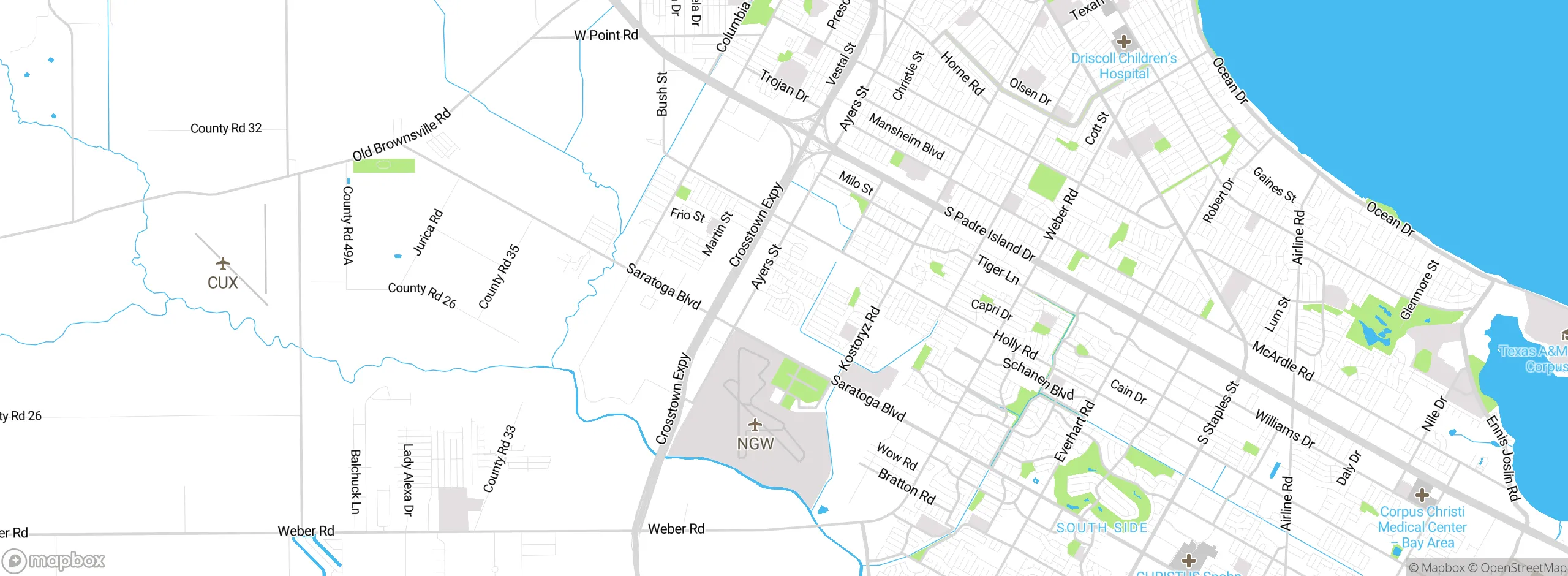 Map showing approximate location
