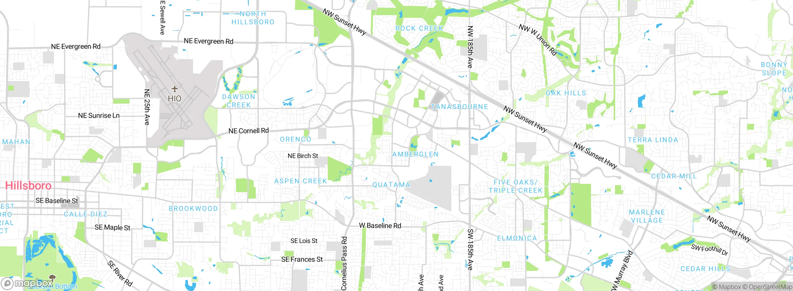 Map showing approximate location