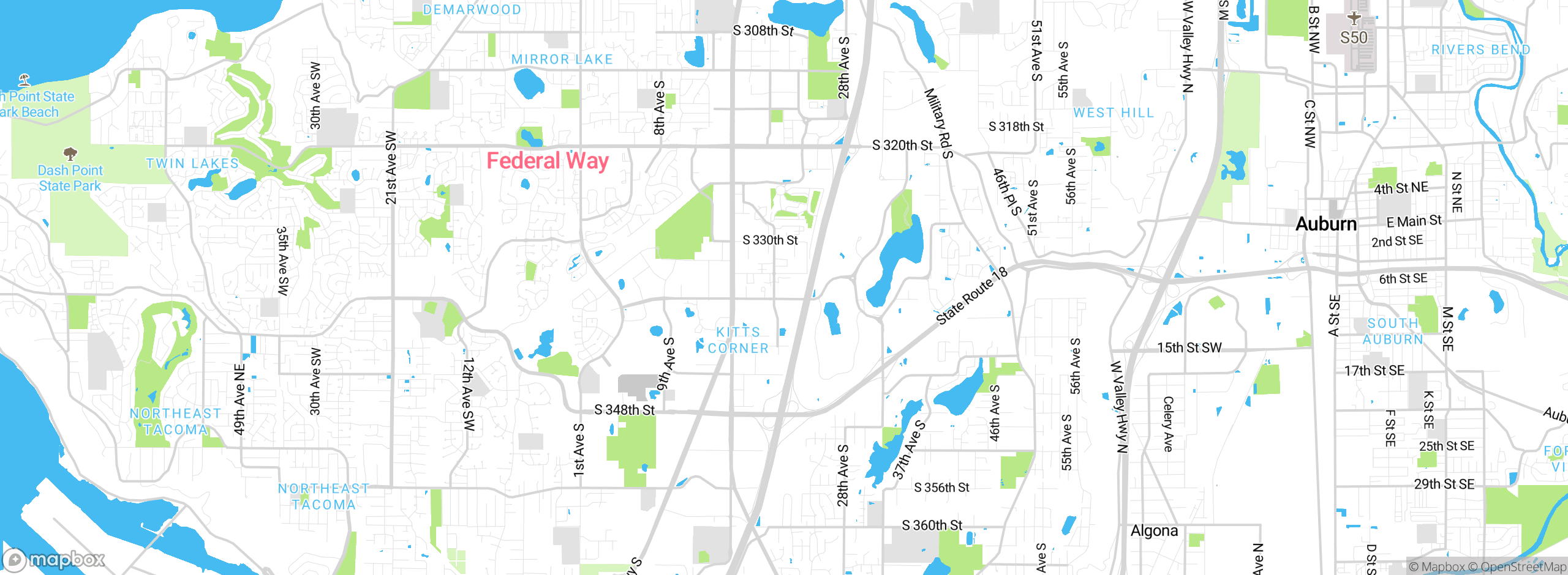 Map showing approximate location