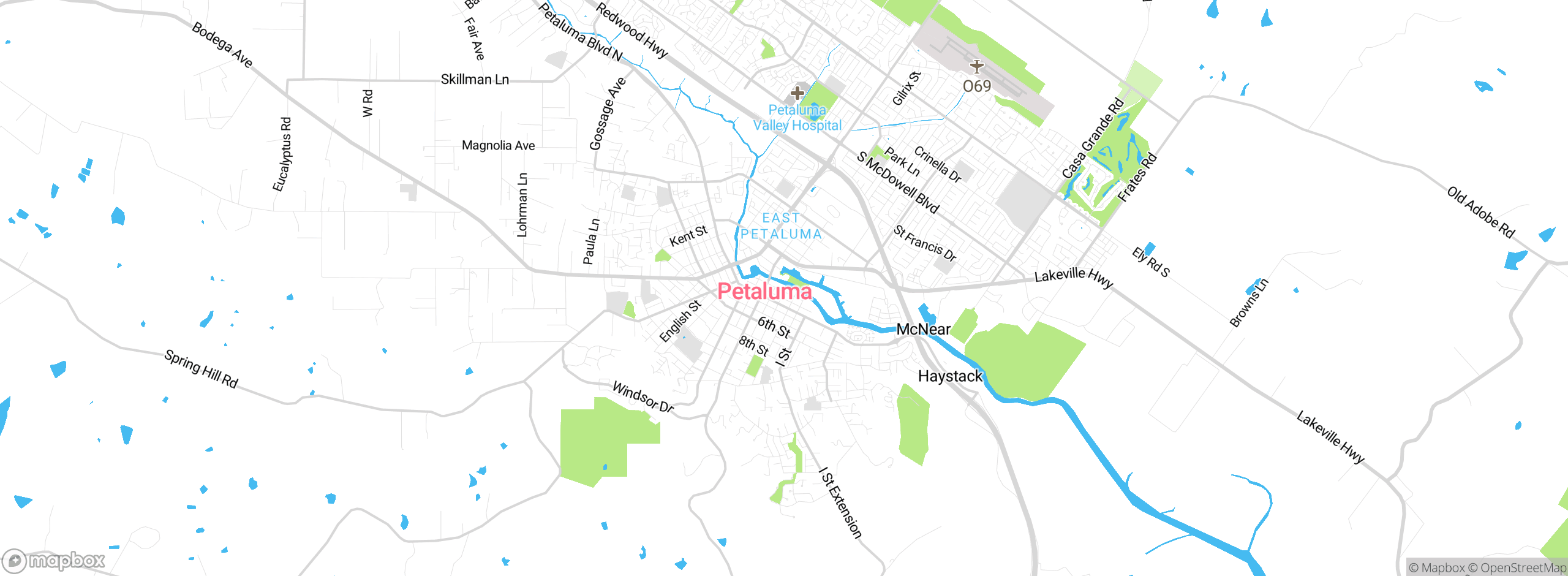 Map showing approximate location