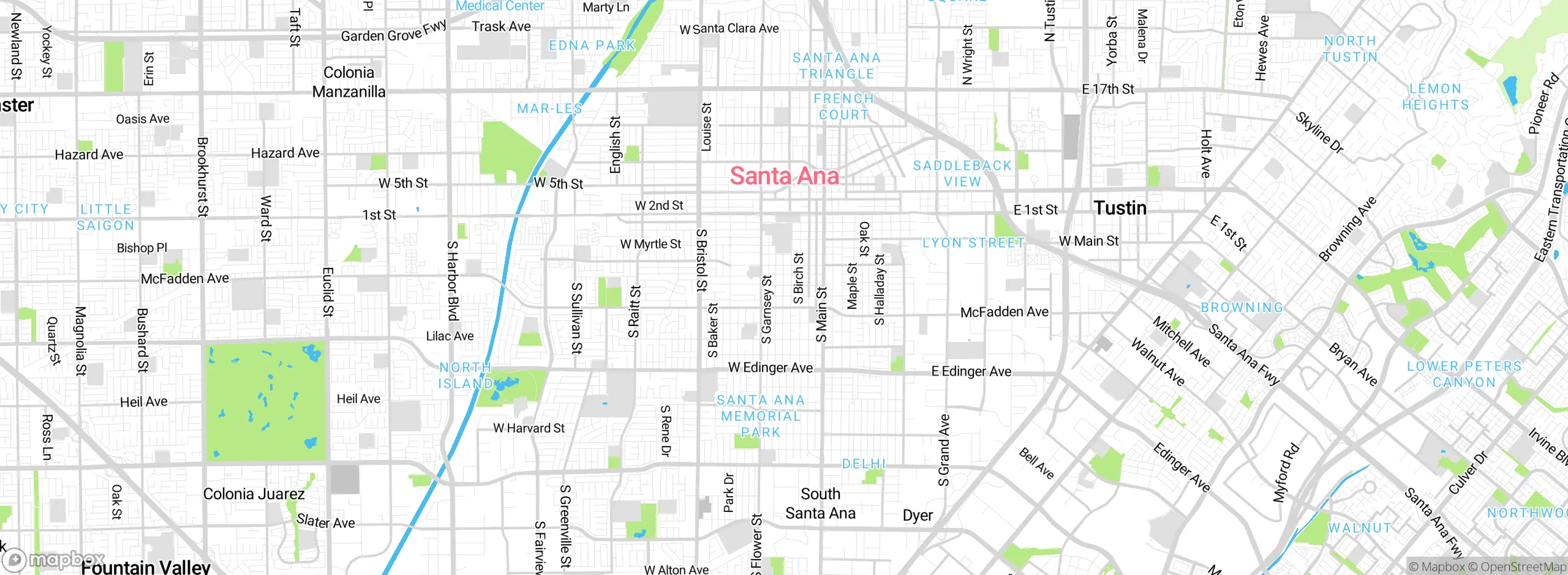 Map showing approximate location