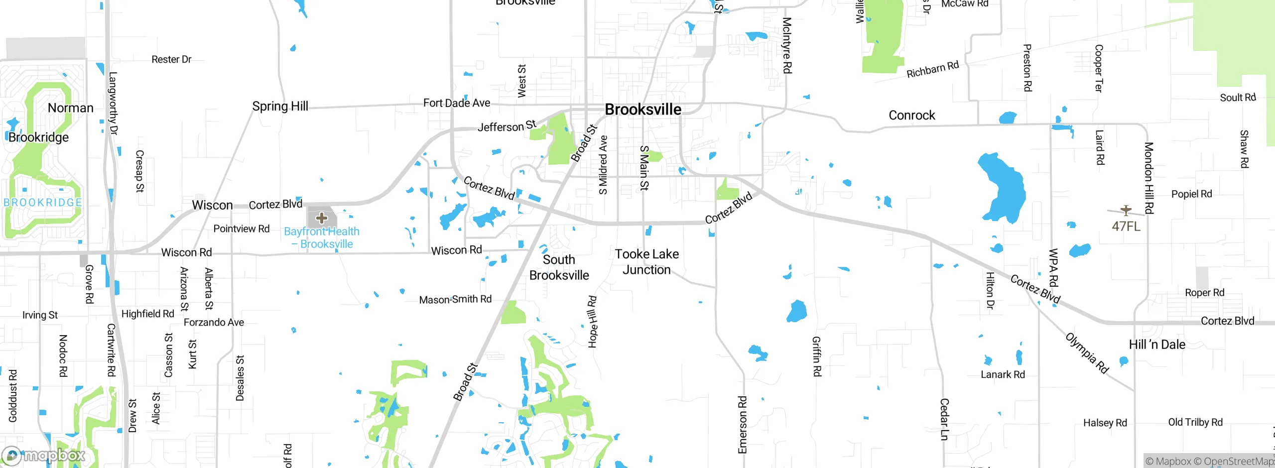 Map showing approximate location
