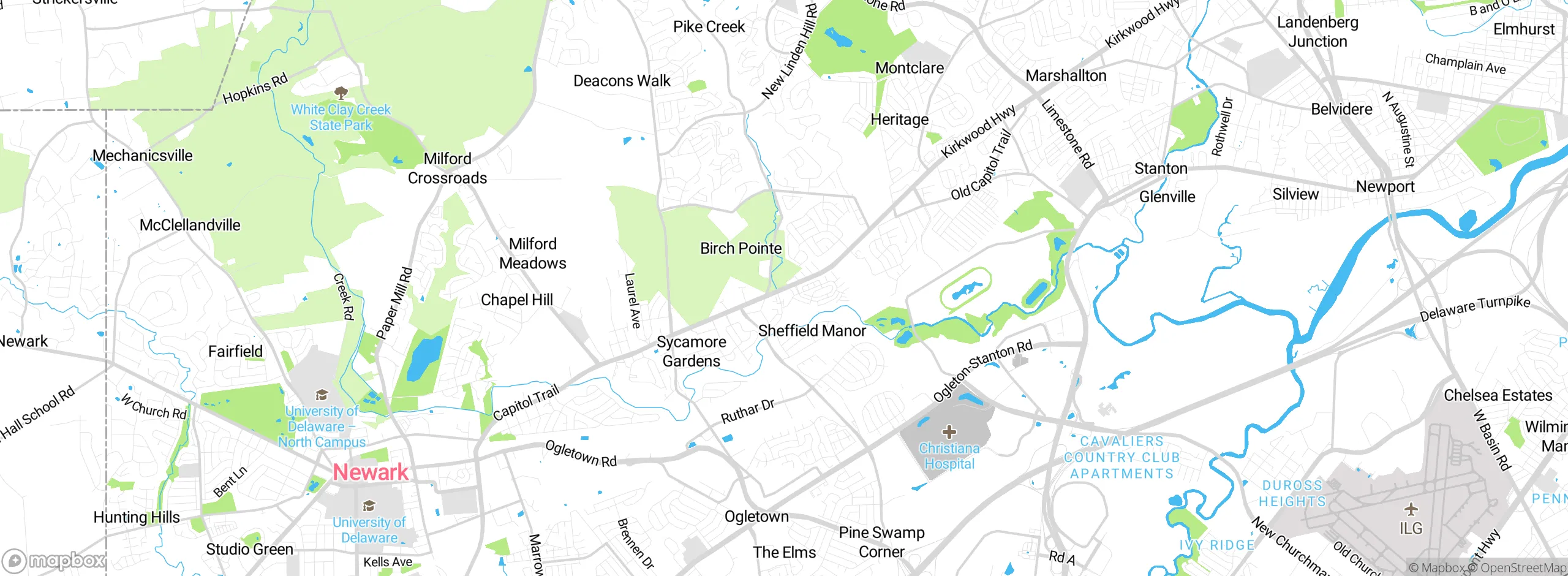Map showing approximate location