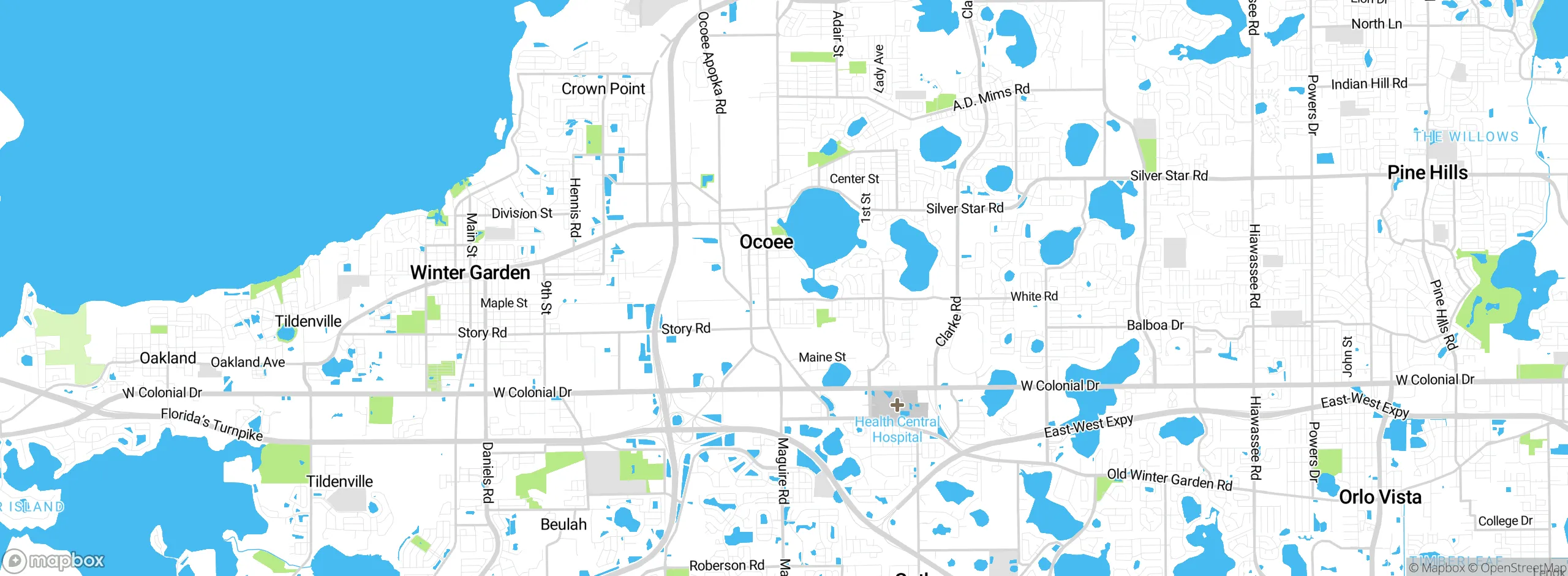 Map showing approximate location