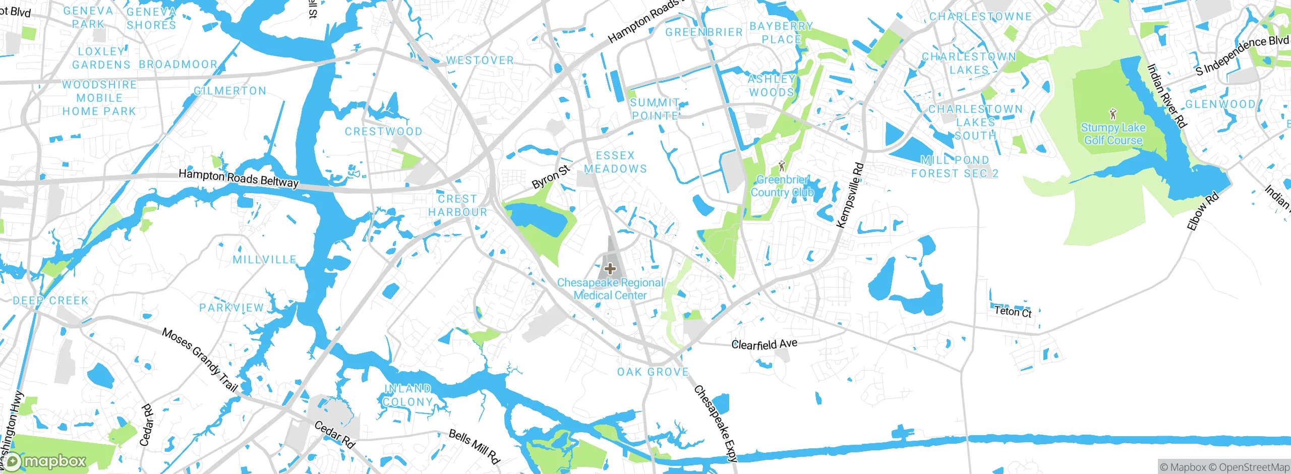 Map showing approximate location