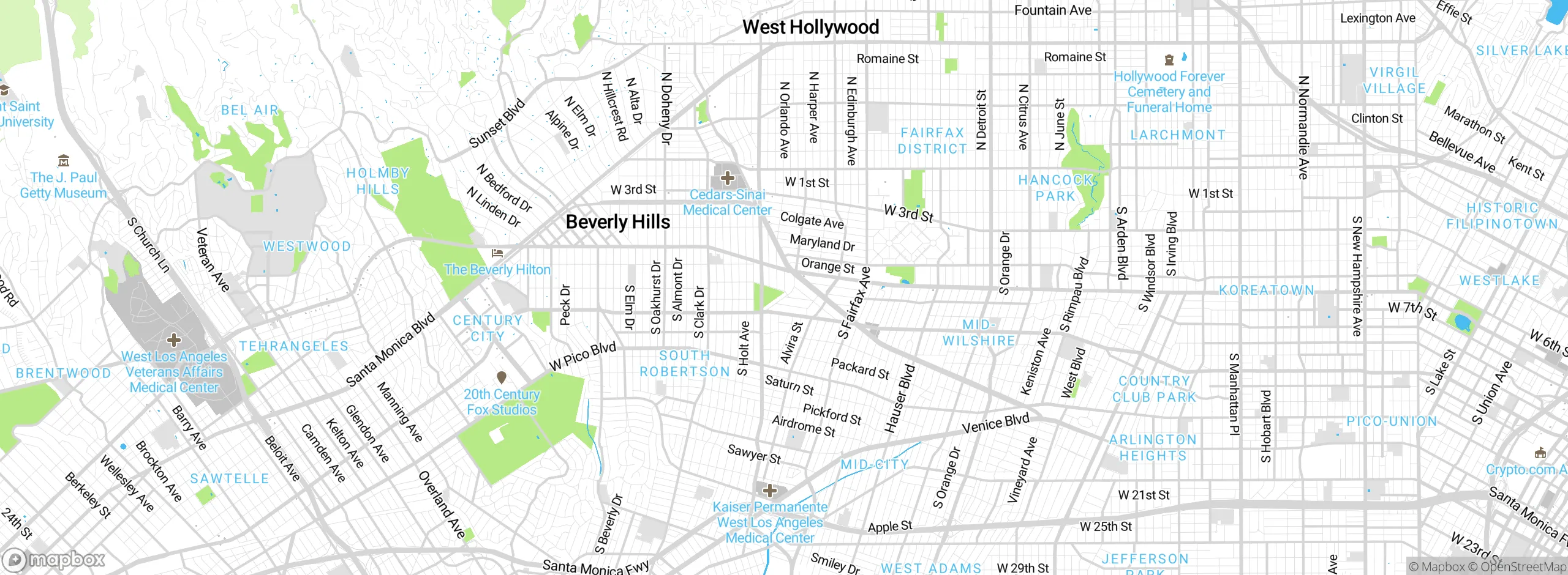 Map showing approximate location