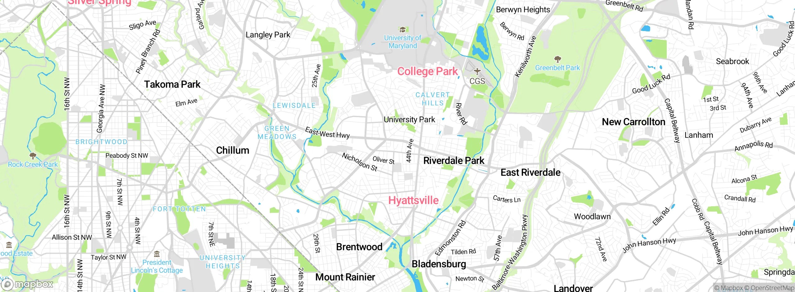 Map showing approximate location