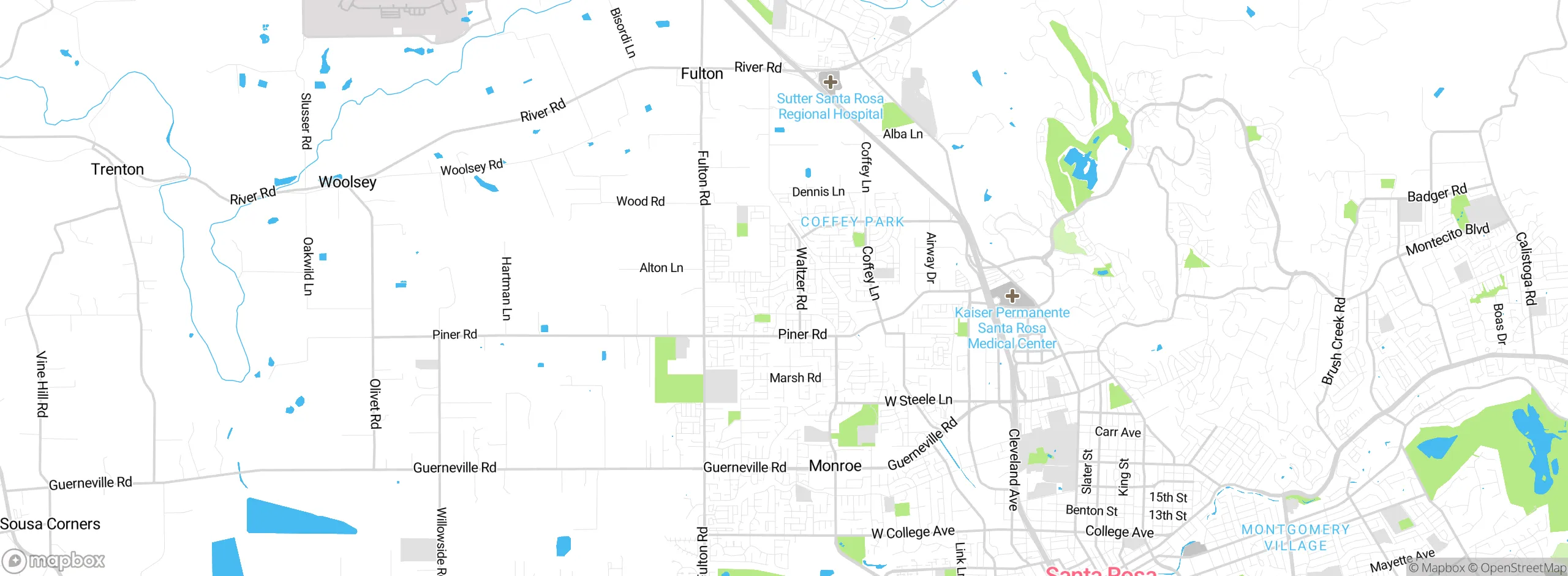 Map showing approximate location