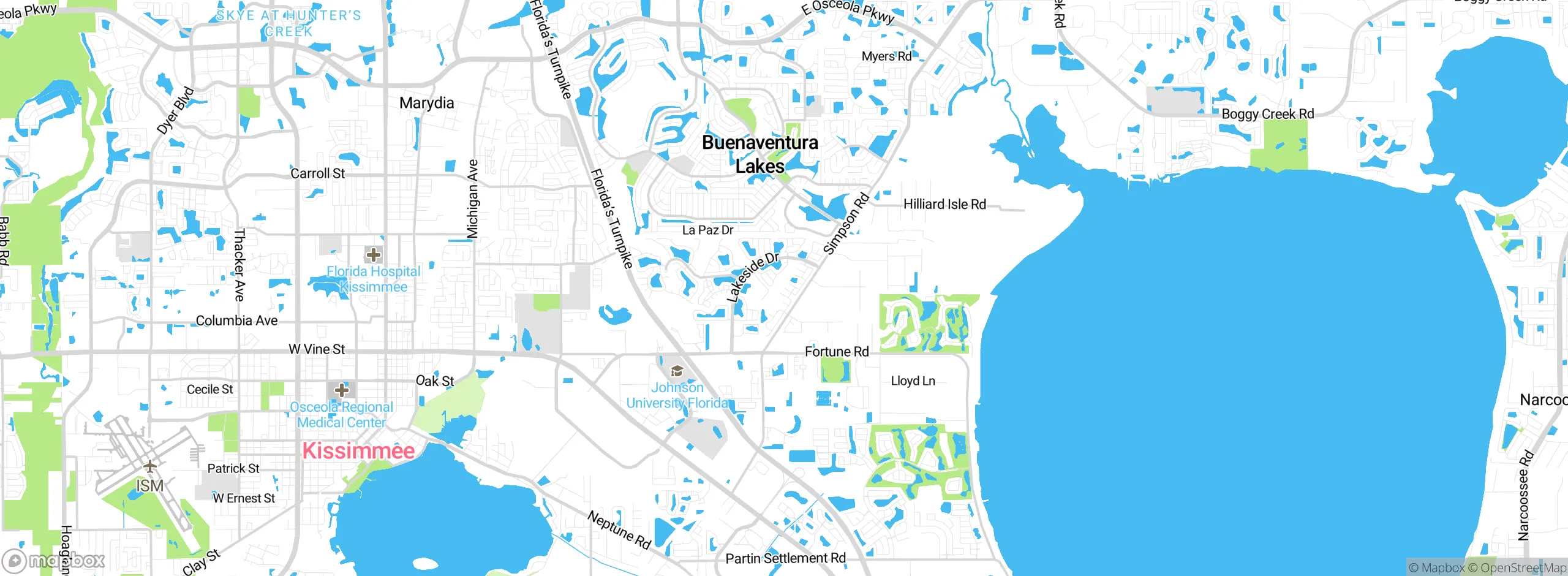Map showing approximate location