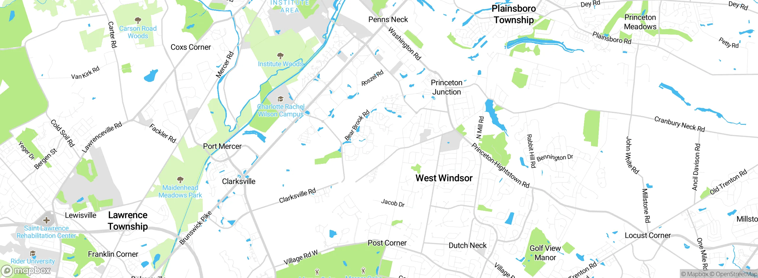 Map showing approximate location