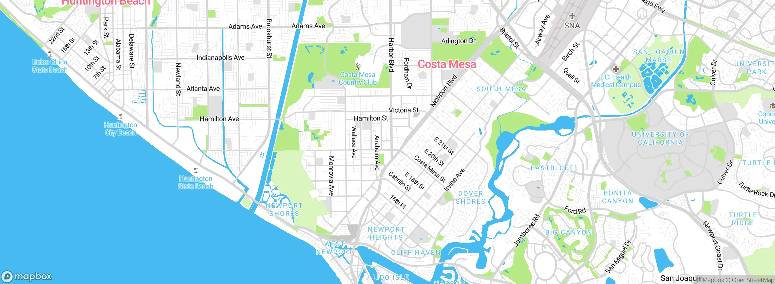 Map showing approximate location