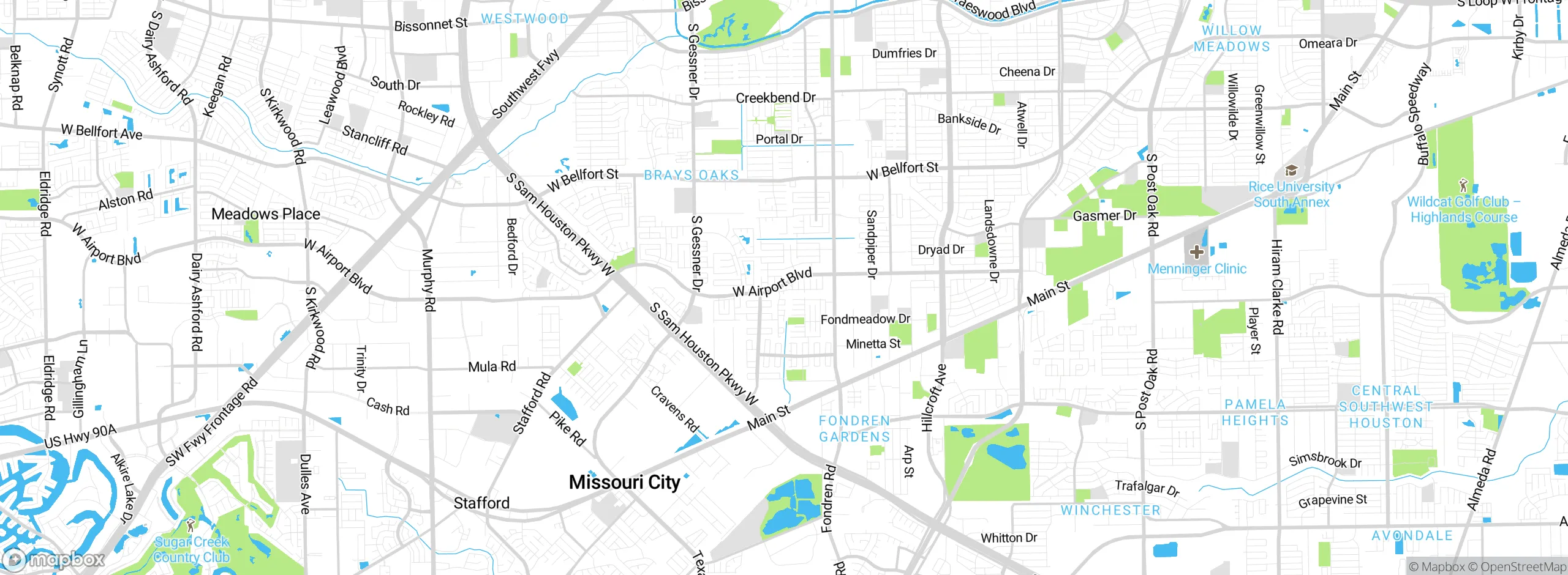 Map showing approximate location
