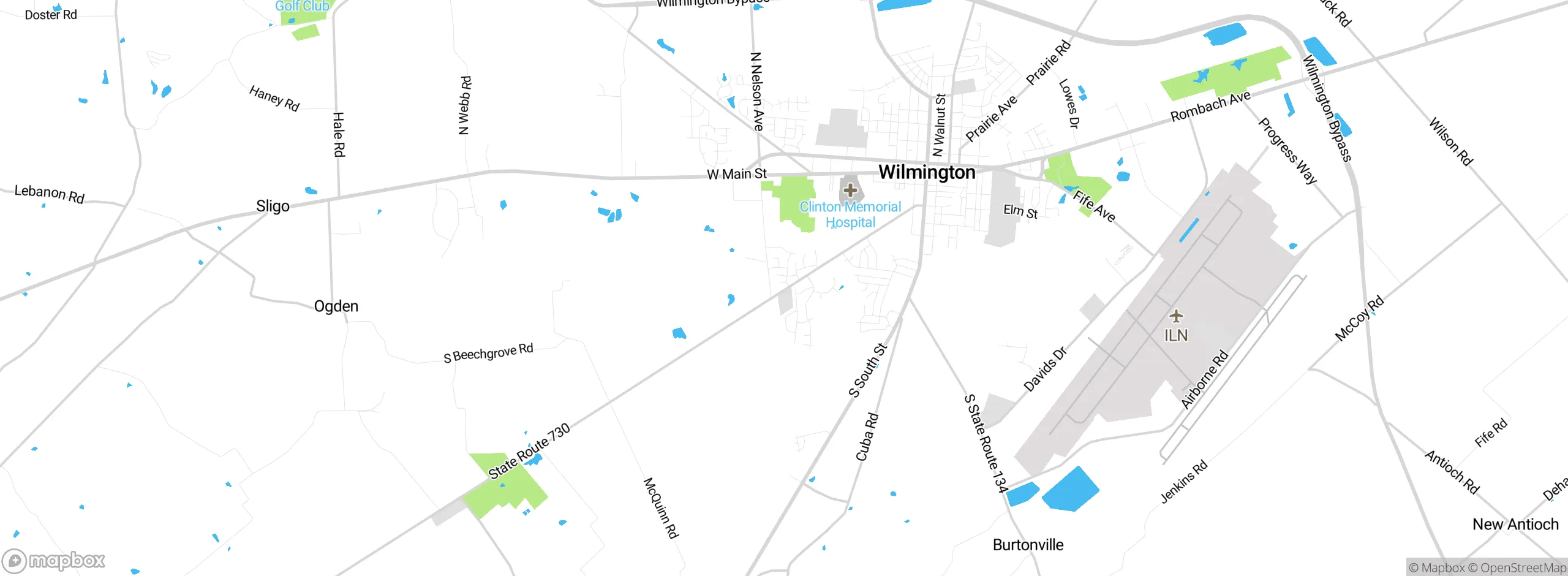 Map showing approximate location