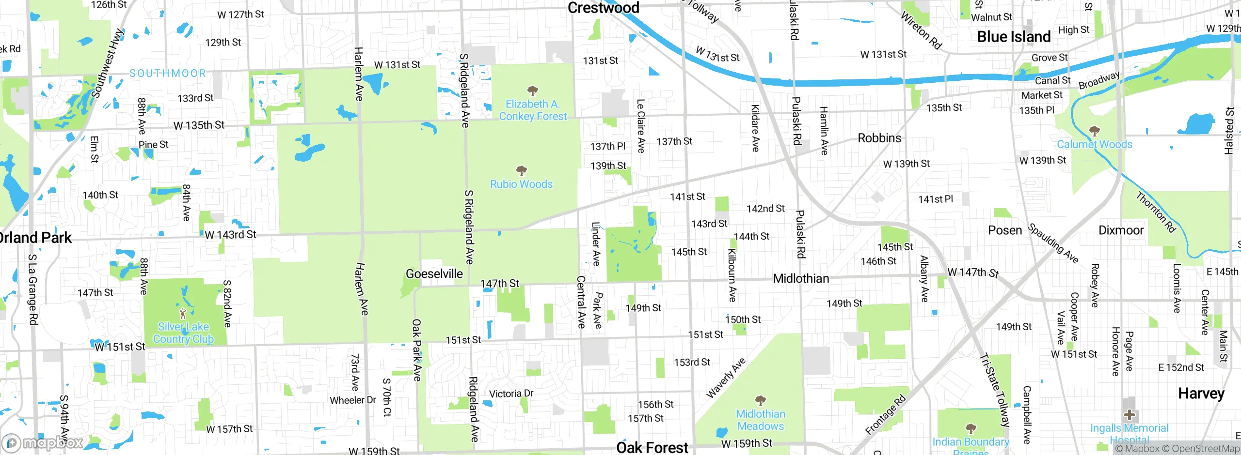 Map showing approximate location