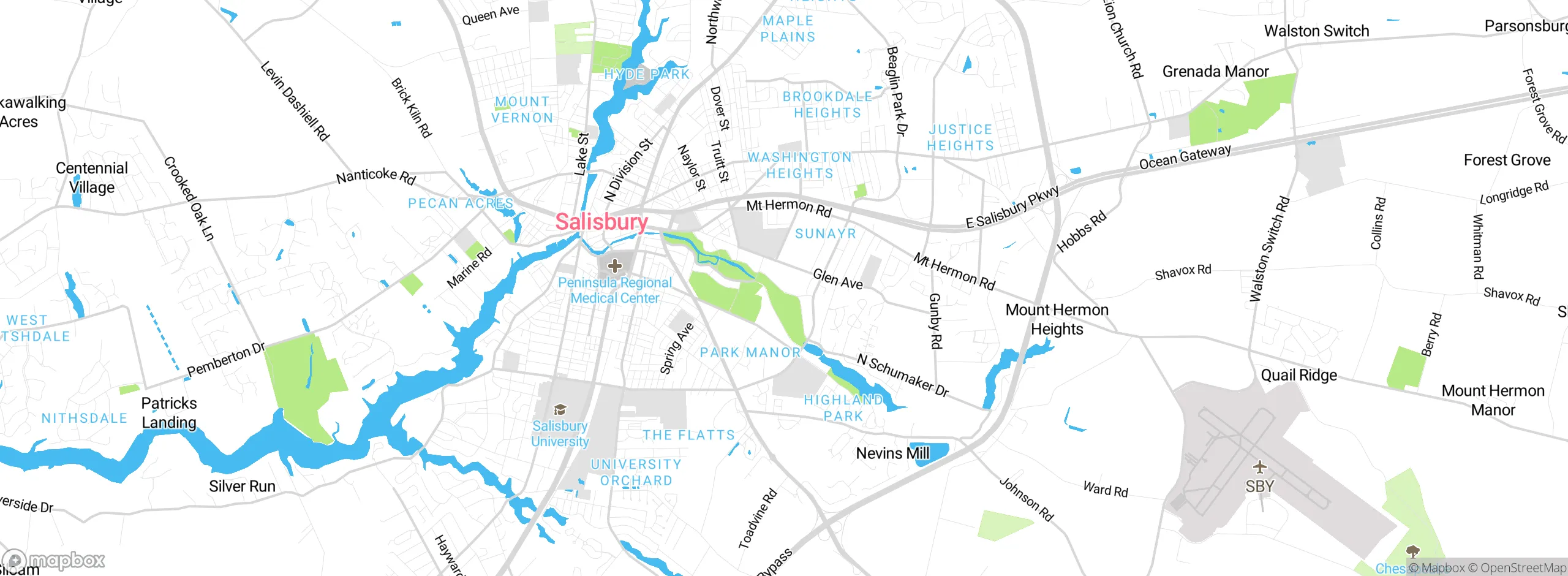 Map showing approximate location