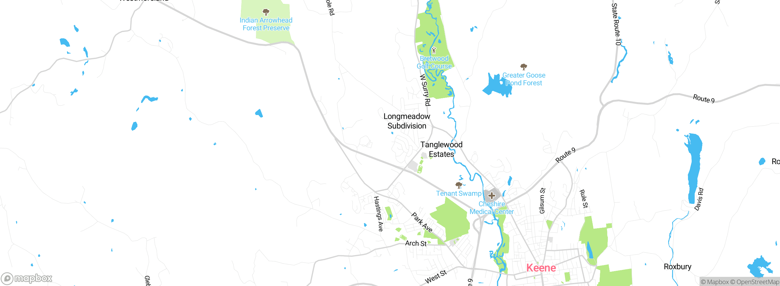 Map showing approximate location