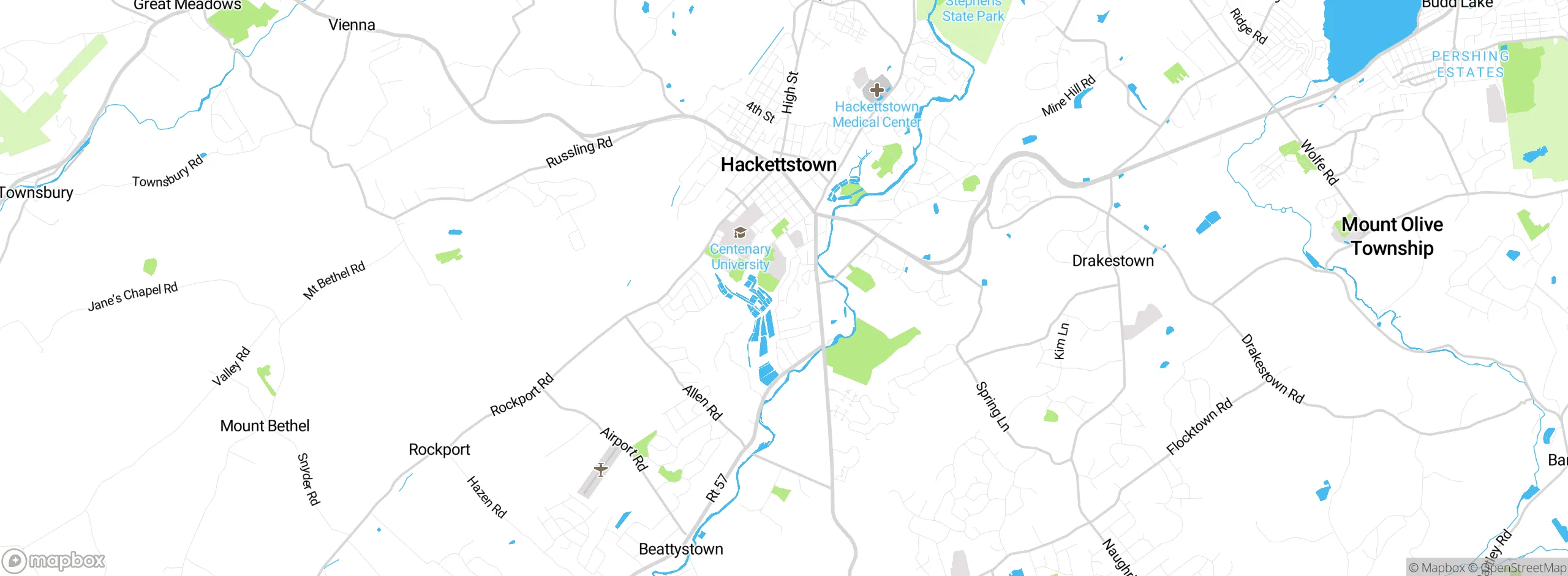 Map showing approximate location