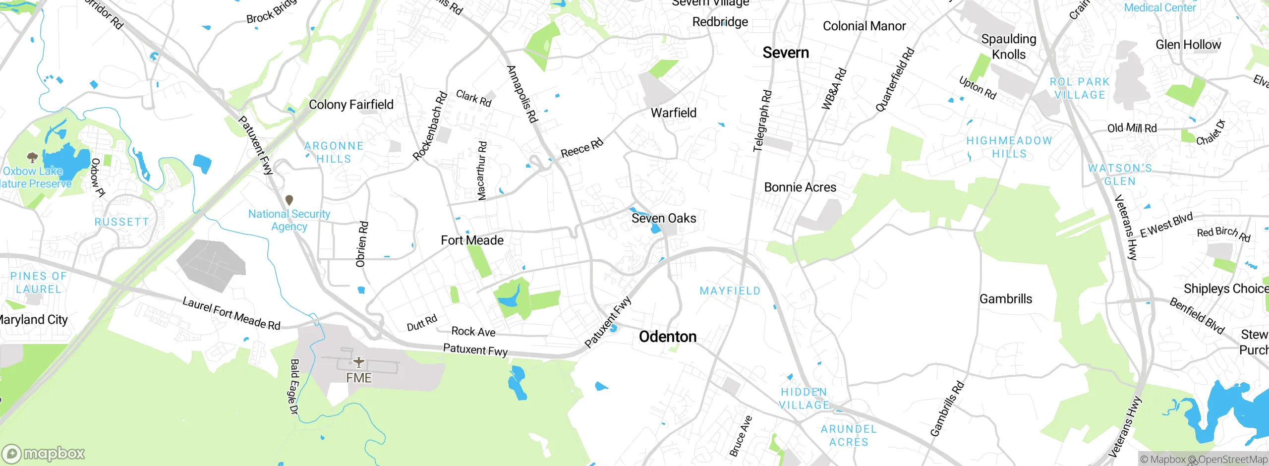 Map showing approximate location